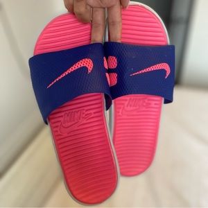 Nike Hot Pink Slides